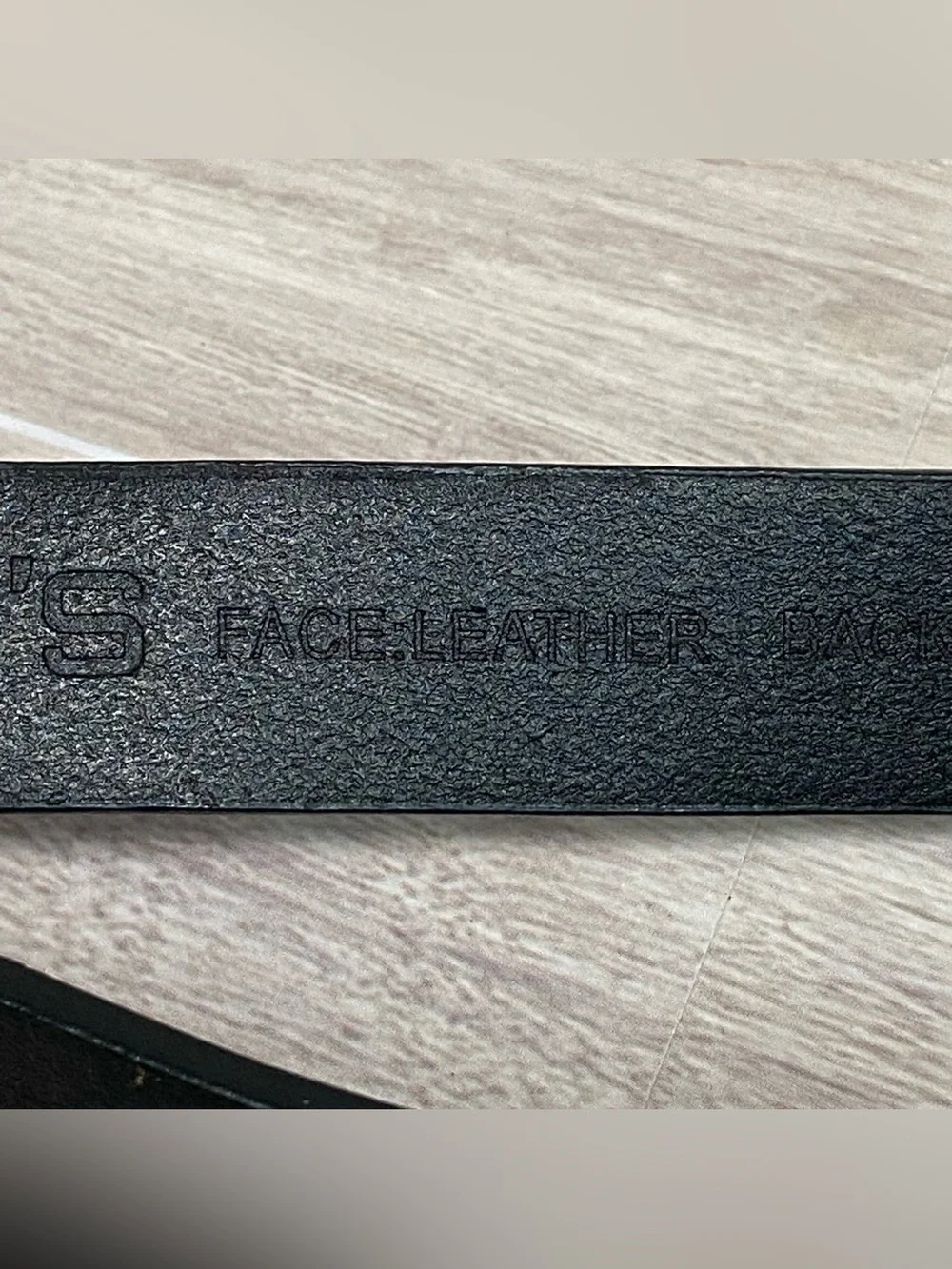 CHICO'S / Black Leather Silver Buckle Adjustable Belt